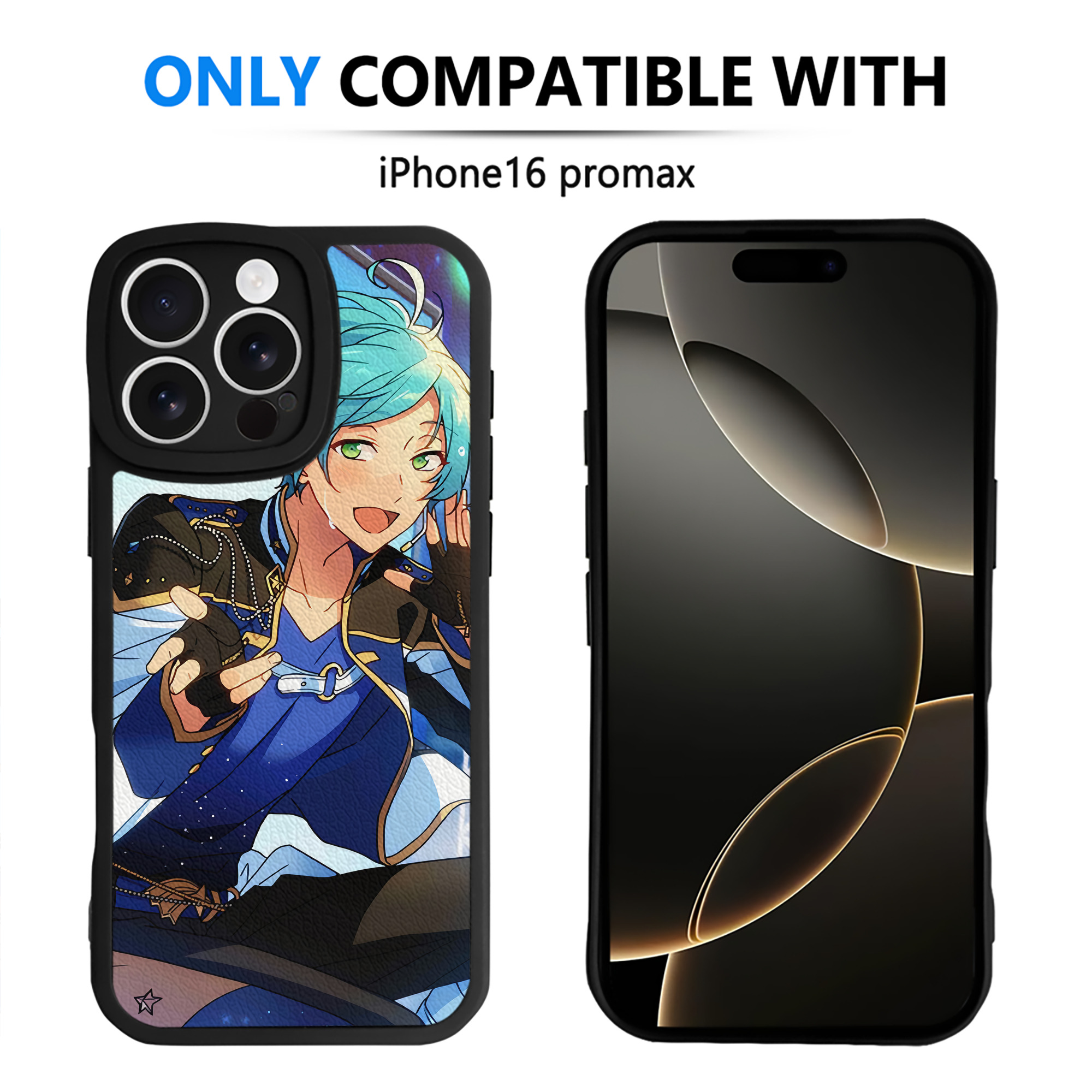 （画像用） あんさんぶるスターズ! Ensemble Stars 【iPhone 16シリーズ対応】シリコンスマホケース（レザー調） 材質：シリコン